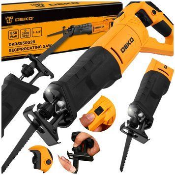 Пила шабельна мережева DEKO DKRS850G28 електрична шабельна пила для різання металу дерева та гіпсокартону DEKO-DKRS850G28 фото